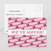 VERPLAATSING KLEIN Cute Big Trucks roze Briefkaart (Voorkant / Achterkant)