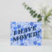 VERPLAATSING kleurrijk blauw zeewier Briefkaart (Staand voorkant)