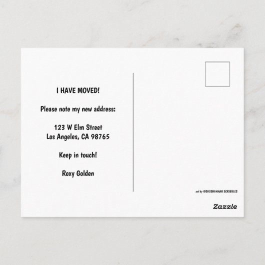 VERPLAATSING kleurrijk blauw zeewier Briefkaart (Achterkant)