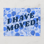 VERPLAATSING kleurrijk blauw zeewier Briefkaart (Voorkant)