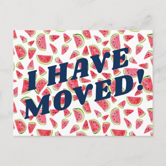 VERPLAATSING kleurrijk Watermeloen Fruity Fun Briefkaart (Voorkant)