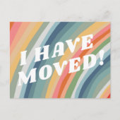 VERPLAATSING kleurrijke strips rek regenboog Briefkaart (Voorkant)