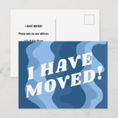 VERPLAATSING kleurrijke Wavy Stripes Retro Briefkaart (Voorkant / Achterkant)