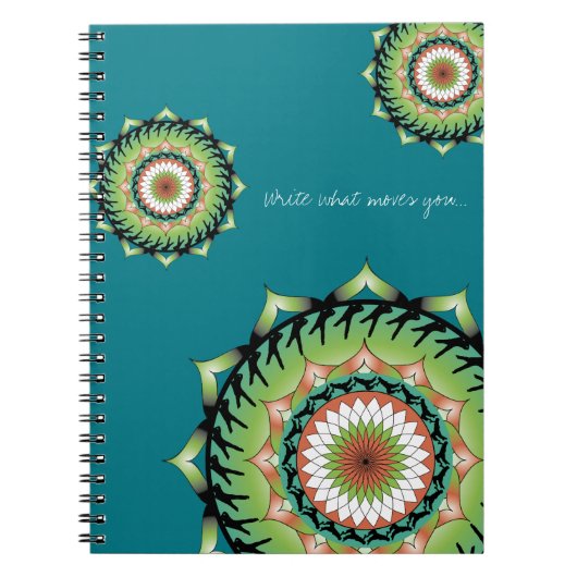 Verplaatsing Mandala notebook 2 | Schrijf wat je v Notitieboek (Voorkant)