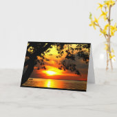 Verplaatsing naar de Humor van de sunset-pensioner Kaart (Gele Bloem)