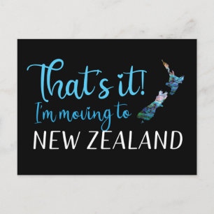 VERPLAATSING NAAR NIEUW BRIEFKAART VAN ZEALAND KIW