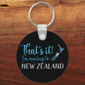 VERPLAATSING NAAR NIEUW-ZEELAND KIWI PAUA SLEUTELHANGER (Voorkant)