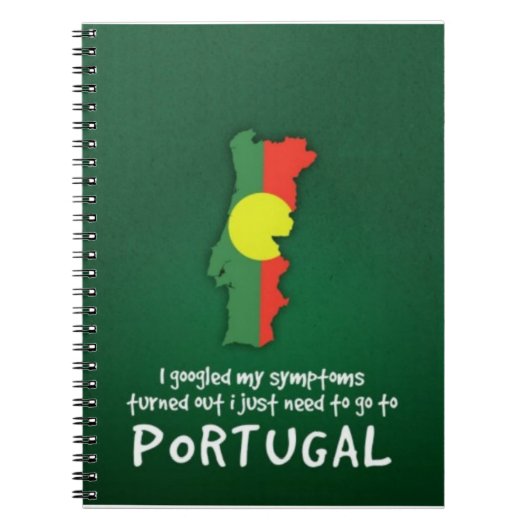 Verplaatsing naar Portugal Spiral Notitieboek (Voorkant)