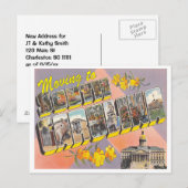 Verplaatsing naar Zuid-Carolina  adreswijziging Aankondigingskaart (Voorkant / Achterkant)