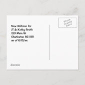 Verplaatsing naar Zuid-Carolina  adreswijziging Aankondigingskaart (Achterkant)