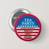 VERPLAATSING TEA PARTIJ RONDE BUTTON 5,7 CM (Voorkant /achterkant)