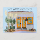 VERPLAATSING VAN ANNOUNCTIONCute Adobe House-Water Briefkaart (Voorkant)