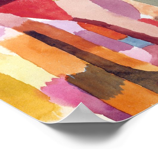 Verplaatsing van vrijgelaten kamers: Paul Klee 191 Poster (Hoek)