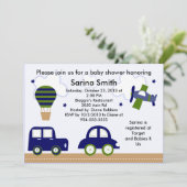 Verplaatsingen/Cambridge Baby Shower-uitnodigingen Kaart (Staand voorkant)