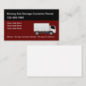 Verplaatsings- en opslagcontainers visitekaartje (Voorkant / Achterkant)