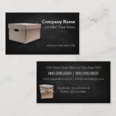 Verplaatsingsbedrijf/doos/dozen/dozen/karton Visitekaartje (Voorkant / Achterkant)