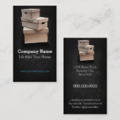 Verplaatsingsbedrijf/doos/dozen/dozen/karton Visitekaartje (Voorkant / Achterkant)