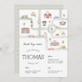 Verplaatsingsdag uitnodiging (Voorkant / Achterkant)