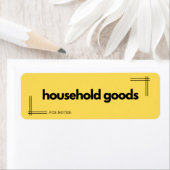 Verplaatsingslabels voor militaire PCS - Huishoude Etiket (Insitu)