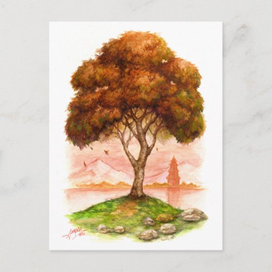 Verplaatsingsseizoenen Briefkaart (Voorkant)