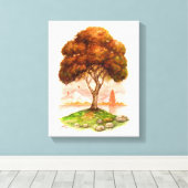 Verplaatsingsseizoenen Canvas Afdruk (Insitu (Houten vloer))