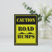 VERPLAATSINGSWEGENS verkeersborden Briefkaart (Staand voorkant)