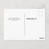 Verplaatst naar de Bewegende Aankondiging van de B Briefkaart (Achterkant)