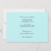 Verplaatst naar Florida Cute Penguin Beach Scene H Aankondiging (Achterkant)