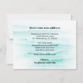 Verplaatst naar Florida Ocean Waves Nieuw adres Aankondiging (Achterkant)