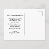 Verplaatst naar Florida Ocean Waves Nieuw adres Aankondigingskaart (Achterkant)