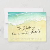 Verplaatst naar Florida Sandy Beach Ocean Waves Aankondiging (Voorkant)