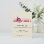 Verplaatste aankondiging (rood) (Staand voorkant)