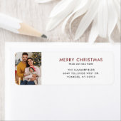 Verplaatste kerstfoto Verplaatsen Retouradres Etiket (Insitu)