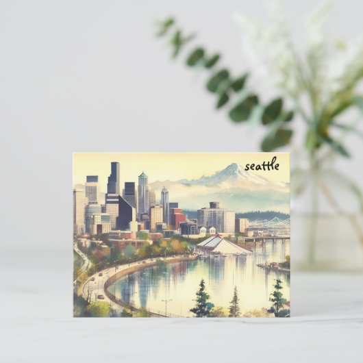Verplaatste massa mailing Seattle briefkaarten (Staand voorkant)