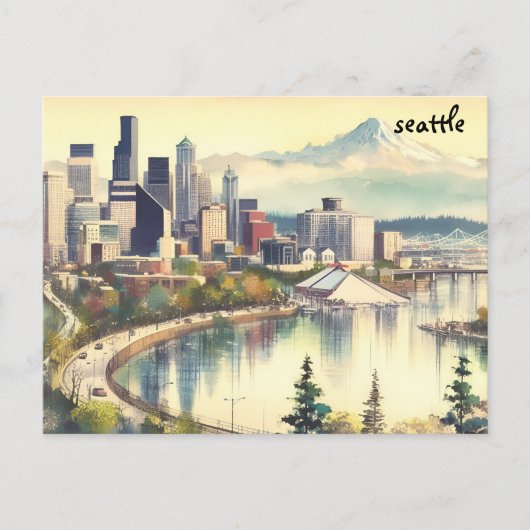 Verplaatste massa mailing Seattle briefkaarten (Voorkant)