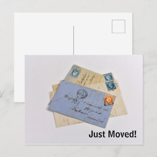 Verplaatste oude letters  Post Kaart (Voorkant / Achterkant)