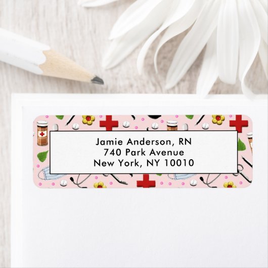 Verpleegadres Etiket (Insitu)
