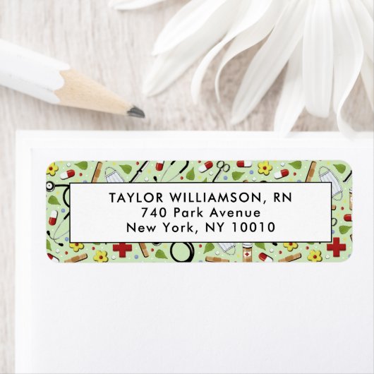 Verpleegadres Etiket (Insitu)