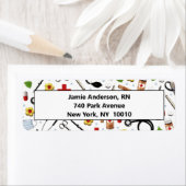 Verpleegadres label (Insitu)