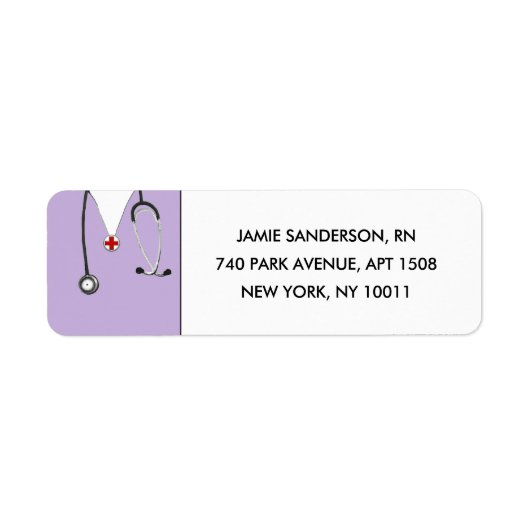 Verpleegadres labels (Voorkant)