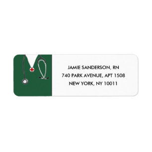 Verpleegadres labels