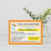 Verpleegarts Medische Afstuderen Etiket op recept Kaart (Staand voorkant)