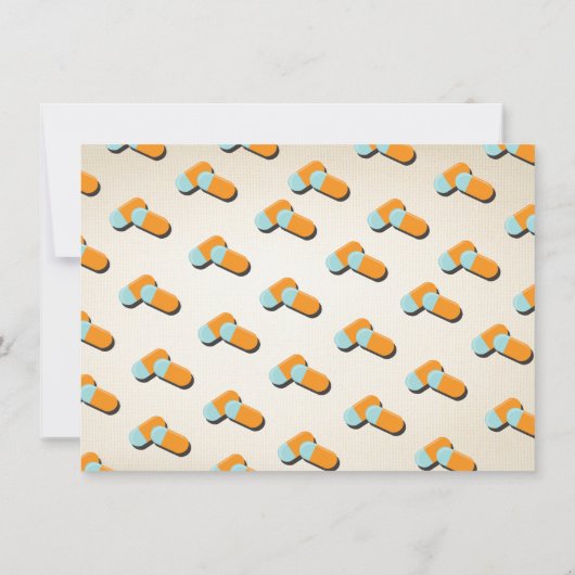 Verpleegarts Medische Afstuderen Etiket op recept Kaart (Achterkant)