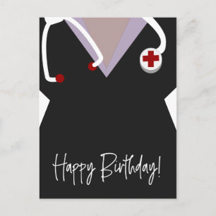 Verpleegarts Vet Character Uniform Birthday Briefkaart