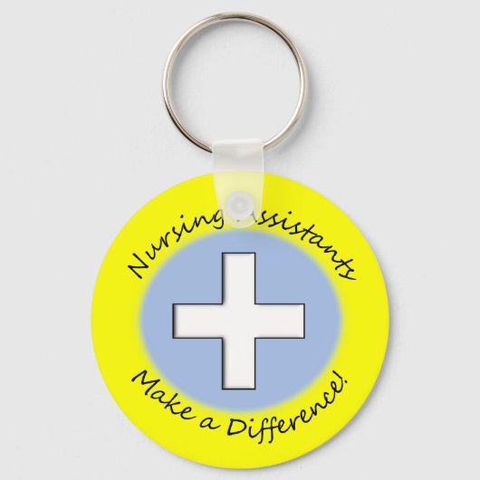 Verpleegassistent geeft "Making a Difference" Sleutelhanger (Voorkant)