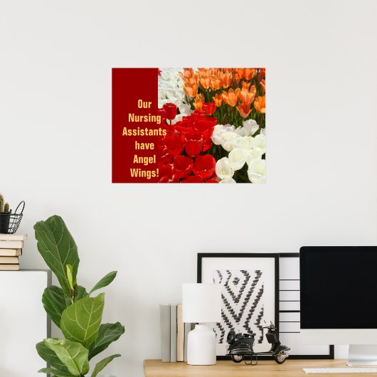 Verpleegassistenten hebben Angel Wings CNA Week Ev Poster (Thuiskantoor)