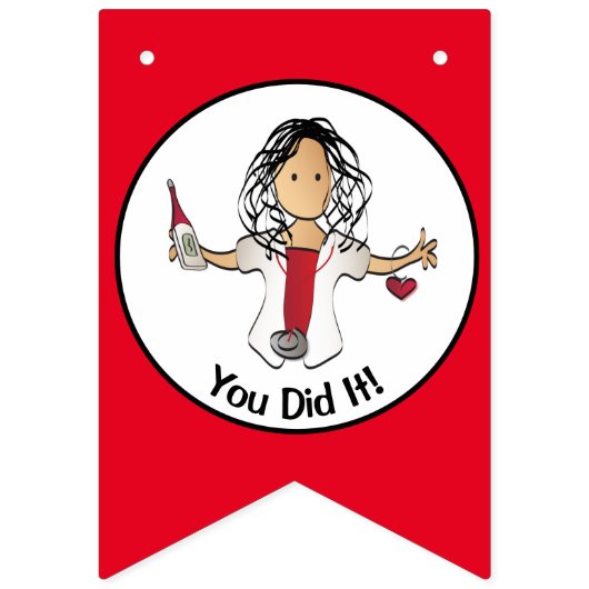 Verpleegbaar Afstuderen Aangepast RN LPA CNA-banne Vlaggetjes (Tweede vlag)