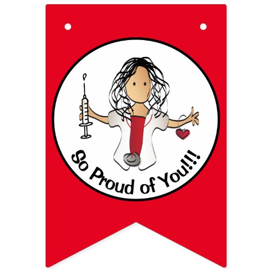 Verpleegbaar Afstuderen Aangepast RN LPA CNA-banne Vlaggetjes (Derde vlag)