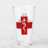 Verpleegcentrum van Asclepius Glas (Achterkant)