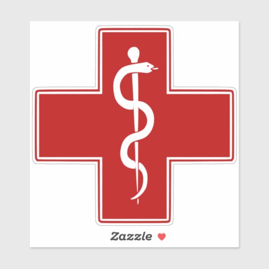 Verpleegcentrum van Asclepius Sticker (Vel)